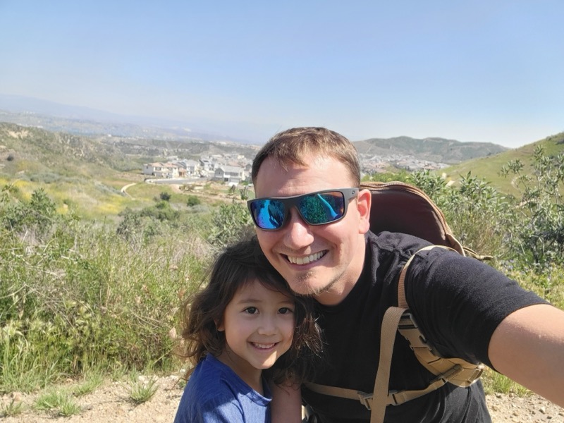 Hiking with my daughter